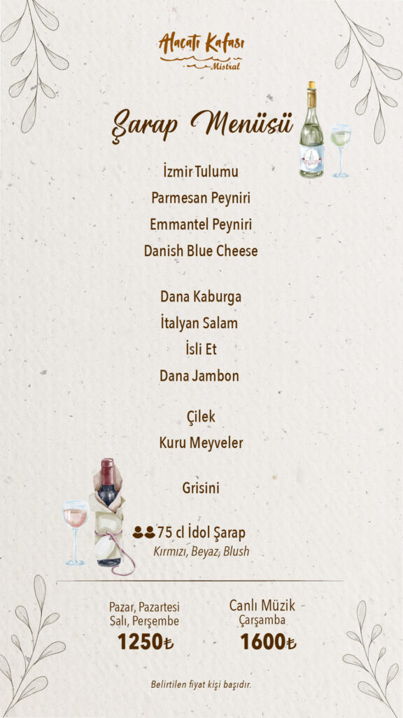 Restoran Menü Türkçe