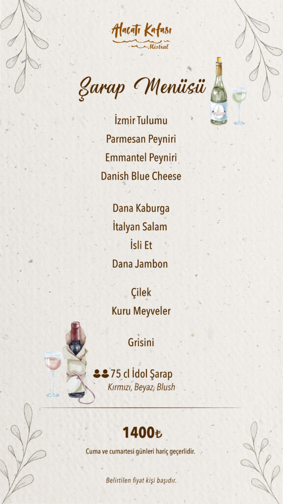 Restoran Menü Türkçe