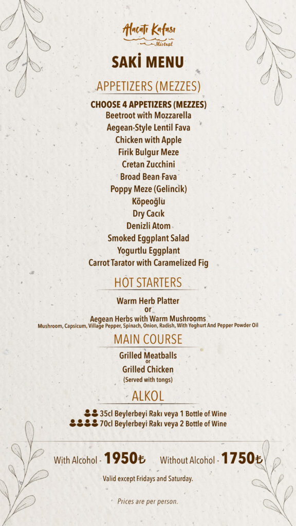 Restoran Menü İngilizce